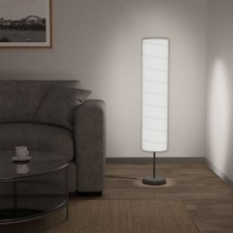 VidaXL Lampa podłogowa na stojaku, 121 cm, biała, E27