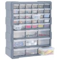 VidaXL Organizer z 39 szufladkami, 38x16x47 cm