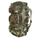 VidaXL Torba wojskowa 3-w-1, worek w stylu militarnym, 90 L, moro