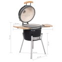 Grill ceramiczny Kamado, wysokość 76 cm