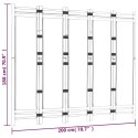 VidaXL Składany parawan 5-panelowy, 200 cm, bambus i płótno