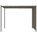 VidaXL Pergola ogrodowa ze zwijanym dachem, 3x3 m, taupe, 180 g/m²