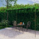 VidaXL Pergola ogrodowa, antyczny brąz, 6x3x2,5 m, żelazo