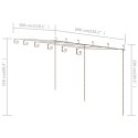 VidaXL Pergola ogrodowa, antyczny brąz, 6x3x2,5 m, żelazo