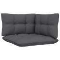 VidaXL 3-osobowa sofa ogrodowa z antracytowymi poduszkami, sosnowa