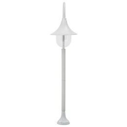 VidaXL Lampa ogrodowa na słupku, 120 cm, E27, aluminium, biała