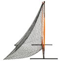 VidaXL Uniwersalny trenażer baseballowy, czarny, 174x76x158,5 cm