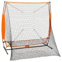 VidaXL Uniwersalny trenażer baseballowy, czarny, 174x76x158,5 cm