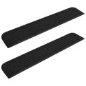 VidaXL Rampy progowe, 2 szt., 110x21x2,5 cm, gumowe