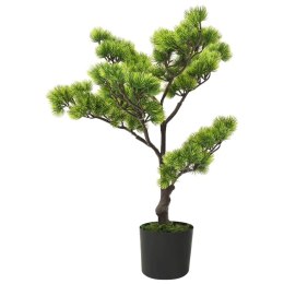 VidaXL Sztuczne bonsai z sosny, z doniczką, 60 cm, zielone