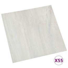 VidaXL Samoprzylepne panele podłogowe, 55 szt., PVC, 5,11 m², kremowe