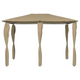 VidaXL Altana z pokryciem słupków 3x4x2,6 m, taupe, 160 g/m²