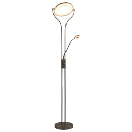 VidaXL Lampa stojąca, 18 W, srebrna, 180 cm, przyciemniana