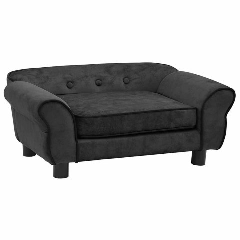 VidaXL Sofa dla psa, ciemnoszara, 72x45x30 cm, pluszowa