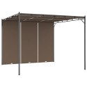 VidaXL Altana ogrodowa z zasłoną, 3 x 3 x 2,25 m, kolor taupe