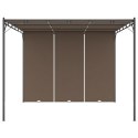 VidaXL Altana ogrodowa z zasłoną, 3 x 3 x 2,25 m, kolor taupe