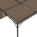 VidaXL Altana ogrodowa z zasłoną, 3 x 3 x 2,25 m, kolor taupe