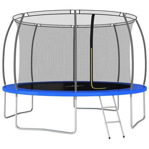 VidaXL Trampolina z akcesoriami, okrągła, 366x80 cm, 150 kg