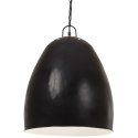 VidaXL Industrialna lampa wisząca, 25 W, czarna, okrągła, 42 cm, E27