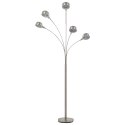 VidaXL Lampa stojąca, 200 cm, 5 x E14, srebrna