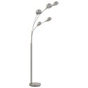 VidaXL Lampa stojąca, 200 cm, 5 x E14, srebrna