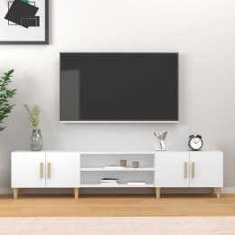 VidaXL Szafka pod TV, biała, 180x31,5x40 cm, materiał drewnopochodny