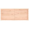 VidaXL Blat do łazienki, 120x50x(2-4) cm, surowe, lite drewno