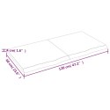 VidaXL Blat do łazienki, 120x60x(2-4) cm, surowe, lite drewno