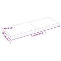 VidaXL Blat do łazienki, 140x50x(2-4) cm, surowe, lite drewno