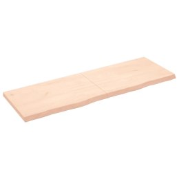 VidaXL Blat do łazienki, 180x60x(2-6) cm, surowe, lite drewno