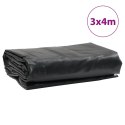 VidaXL Plandeka, antracytowa, 3x4 m, 650 g/m²