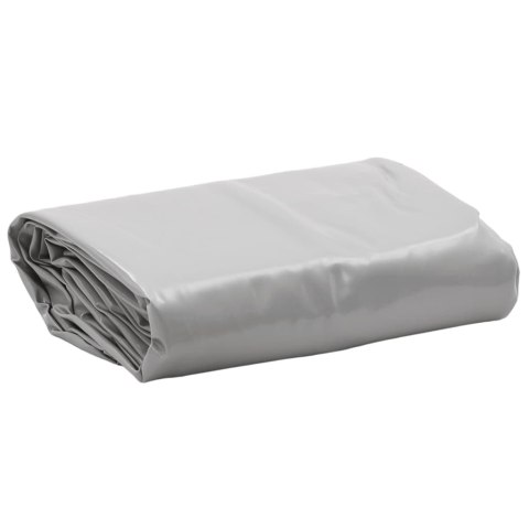 VidaXL Plandeka, szara, Ø 2,4 m, 650 g/m²