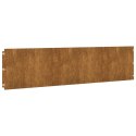 VidaXL Obrzeża trawnikowe, 10 szt., 25x103 cm, giętkie, stal Corten