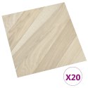 VidaXL Samoprzylepne panele podłogowe, 20 szt., PVC, 1,86 m², w pasy