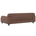 VidaXL Sofa dla dzieci, brązowa, 90x53x30 cm, sztuczna skóra