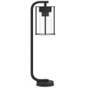 VidaXL Lampy ogrodowe stojące, 3 szt., czarne, 60 cm, stal nierdzewna