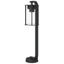 VidaXL Lampy ogrodowe stojące, 3 szt., czarne, 60 cm, stal nierdzewna