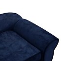 VidaXL Sofa dla psa, niebieska, 72x45x30 cm, pluszowa