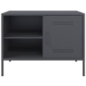 VidaXL Szafki pod TV, 2 szt., antracytowe, 68x39x50,5 cm, stalowe