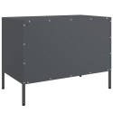 VidaXL Szafki pod TV, 2 szt., antracytowe, 68x39x50,5 cm, stalowe