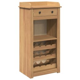 VidaXL Szafka na wino Panama, 57x40x111,5 cm, lite drewno sosnowe