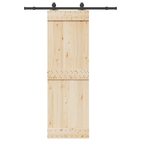 VidaXL System do montażu drzwi przesuwnych, 152,5 cm, stal, czarny