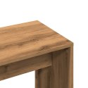 VidaXL Taboret toaletowy Artisan Oak 70x35x45 cm Drewno klejone