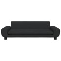 VidaXL Sofa dla dzieci, czarna, 100x54x33 cm, aksamit