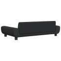 VidaXL Sofa dla dzieci, czarna, 100x54x33 cm, aksamit