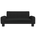 VidaXL Sofa dla dzieci, czarna, 70x45x30 cm, obita tkaniną