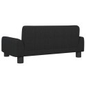 VidaXL Sofa dla dzieci, czarna, 70x45x30 cm, obita tkaniną