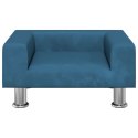 VidaXL Sofa dla dzieci, niebieska, 50x40x26,5 cm, aksamitna