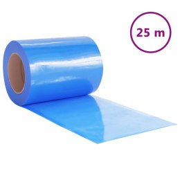 VidaXL Kurtyna paskowa, niebieska, 300 mm x 2,6 mm, 25 m, PVC