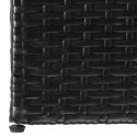 VidaXL Skrzynia ogrodowa, czarna, 150 x 100 x 100 cm, rattan PE